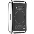 2w1 Etui z Osłoną Silikonową do Huawei Band 8 / Huawei Band 9 / Huawei Band 10, Srebrne