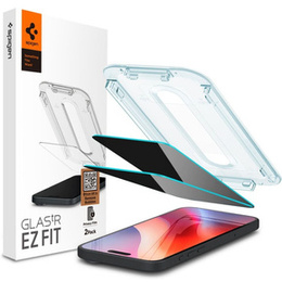 SPIGEN Szkło Hartowane Prywatyzujące do iPhone 17 Pro / 17 / 16 Pro, Glas.TR Privacy ”EZ FIT”