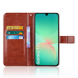 Etui z klapką do Samsung Galaxy A26 5G, Crazy Horse Wallet, brązowe