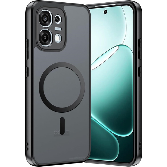Etui do Oppo A6 Pro 5G, do MagSafe, ERBORD Matt Case, czarny