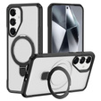 Etui do Samsung Galaxy S25/S24 z magnetyczną podstawką – matowe białe