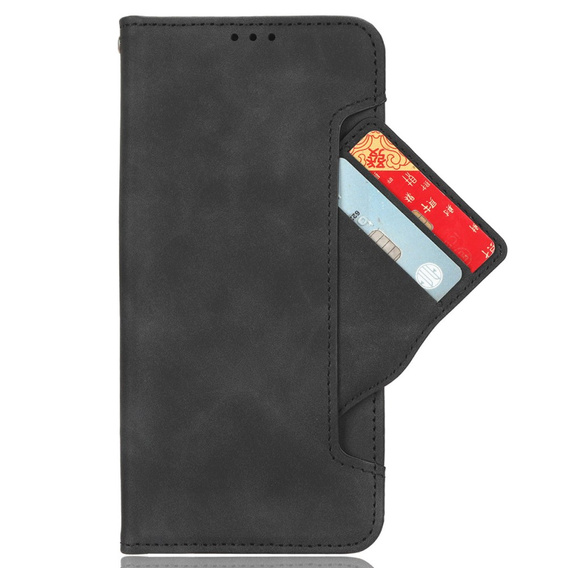 Etui z klapką do Xiaomi 14 Ultra, Card Slot, czarne