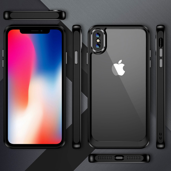 Etui do iPhone X / XS, ERBORD Impact Guard, czarne