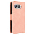 Etui z klapką do T Phone 3 5G, Card Slot, różowe