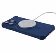 Etui silikonowe do iPhone 15 Pro Max, Magnetic, do MagSafe, granatowe