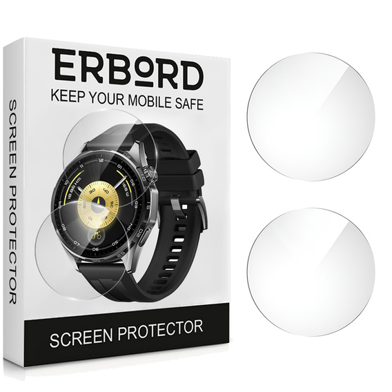 2x Szkło Hartowane ERBORD do Huawei Watch GT 6 46mm, Szybka