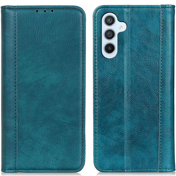 Etui do Samsung Galaxy S23 FE, Wallet Litchi Leather, zielone