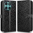 Etui z klapką do Motorola Edge 60 / 60 Fusion, Wallet Rhombus, czarne