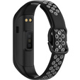 Pasek Silikonowy do Samsung Galaxy Fit 2 SM-R220, Czarny / Szary