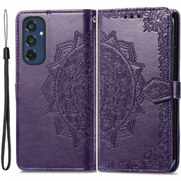 Etui z klapką do Samsung Galaxy M35, Mandala, fioletowe