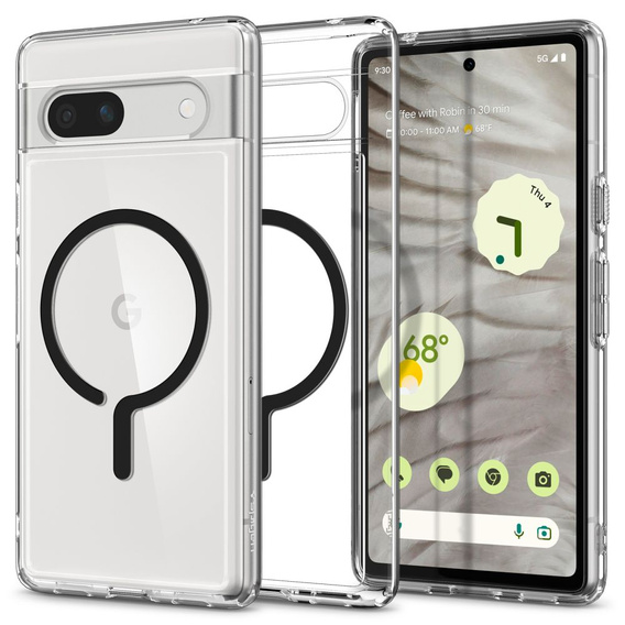 Etui Spigen do Google Pixel 7A, Ultra Hybrid Onetap Ring, Czarne