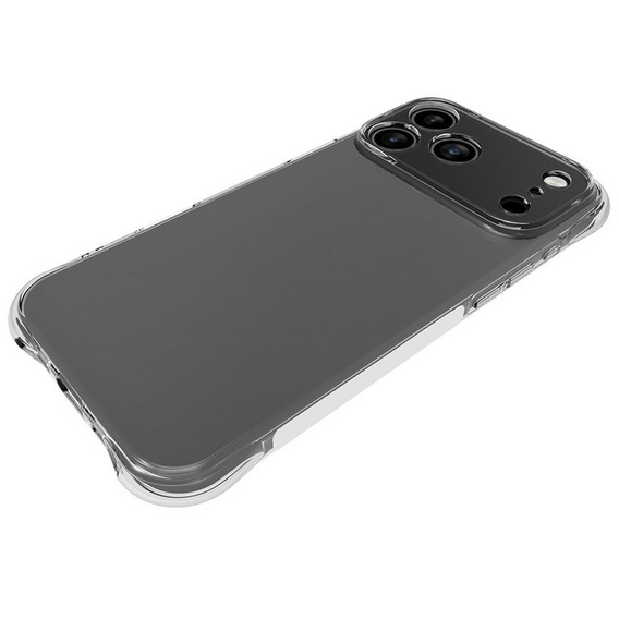 Przezroczyste etui TPU do iPhone 17 Pro Max – wzmacniane rogi, ochrona aparatów