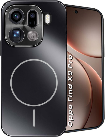 Etui ochronne do Oppo Find X9 Pro, do MagSafe, czarne