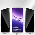 2x Szkło Prywatyzujące do Oppo A5 Pro 5G, ERBORD Anti-Spy Hartowane