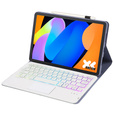 Etui z podświetlaną klawiaturą Bluetooth Touchpad do Lenovo Idea Tab 11" 2025 TB336FU TB336ZU, fioletowe