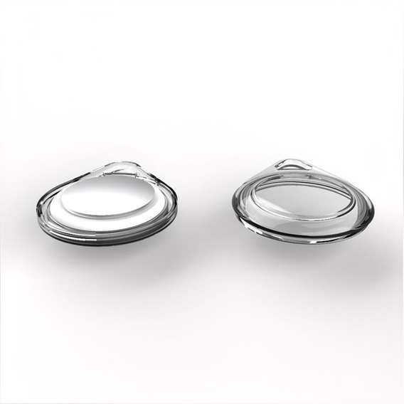 Etui Brelok do Apple AirTag 2 / 1, Case Plastic Protective, Przezroczyste