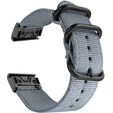 Pasek Nylonowy QuickFit 20mm do Garmin Fenix 5S/6S/7S/8 43mm, Szary