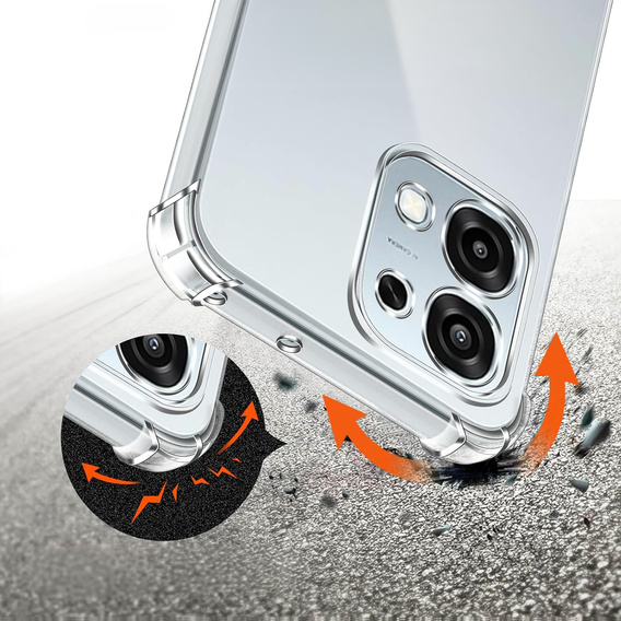 Etui do Oppo A6 Pro 5G, Dropproof, przezroczyste