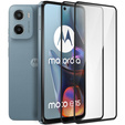 2x Szkło Hartowane do Motorola Moto E15 / G05 / G15 / G15 Power, ERBORD 3D pełne, szybka na cały ekran