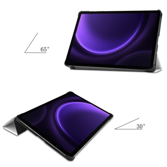 Etui do Samsung Galaxy Tab S10 Lite / S10 FE / S9 FE, z klapką, sleeping cat