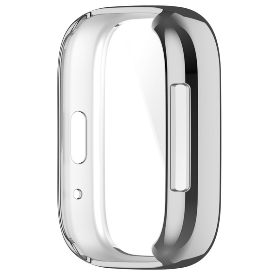 2w1 Etui z Osłoną na ekran do Xiaomi Redmi Watch 3 Active, Srebrne