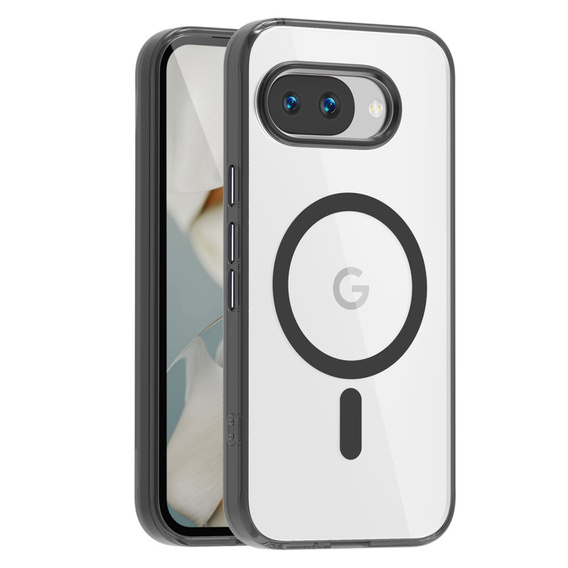 Etui do Google Pixel 9a – przezroczyste z funkcją MagSafe, czarne