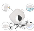 Etui Silicone na Słuchawki Apple AirPods 3, z miejscem na AirTag 2 / 1, White