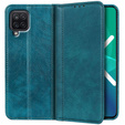 Etui do Samsung Galaxy A12 / M12 / A12 2021, Wallet Litchi Leather, zielone