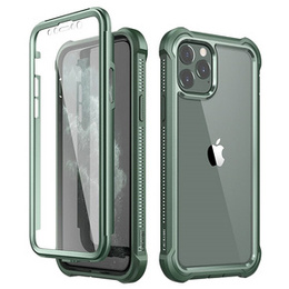 Etui do iPhone 11, Dexnor Full Body Rugged, przezroczyste / zielone