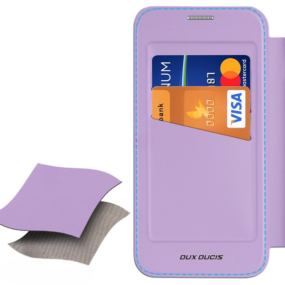 Etui Dux Ducis do Samsung Galaxy S25 Edge, Skin X Pro, MagSafe, fioletowe