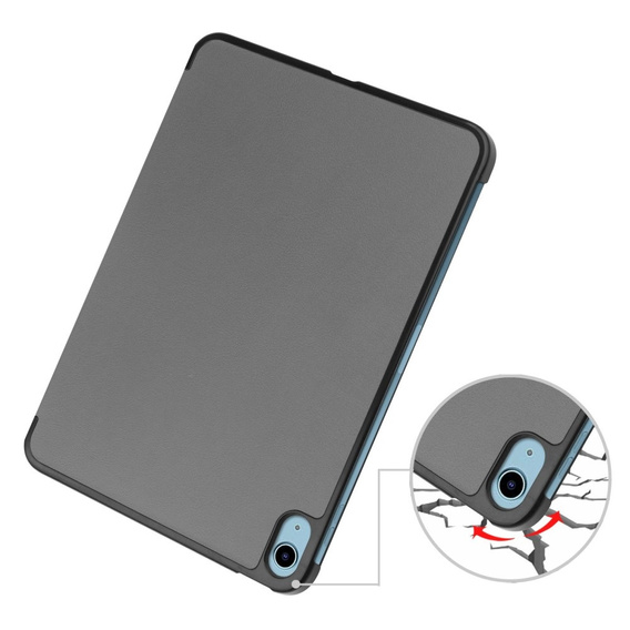 Etui do iPad 10.9" 2022 (10 gen.) / iPad 11" 2025 A16 (11 gen.), Smartcase z miejscem na rysik, szare