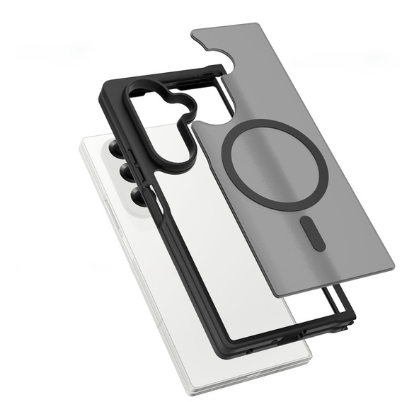 Etui kompatybilne z MagSafe do Samsung Galaxy Z Fold7 5G, ERBORD Matt Case – czarne