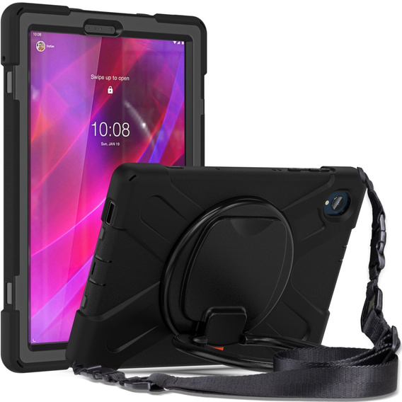 Etui do Lenovo Tab M10 Plus 10.3 X606 / K10, pancerne obrotowe 360, czarne