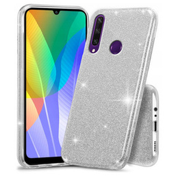 Etui Glitter Case do Huawei Y6P, Silver