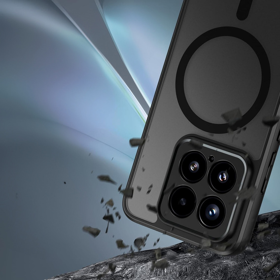 Etui do Xiaomi 15T, do MagSafe, ERBORD Matt Case, czarny