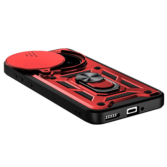 Etui pancerne do Honor Magic 7 Pro, CamShield Slide, czerwone