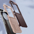 Etui pancerne do Samsung Galaxy Z Flip7 FE / Z Flip6, Armor Shockproof, bordowe