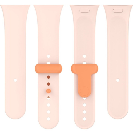 Pasek Silikonowy do Xiaomi Redmi Watch 3, Różowy / Pomarańczowy