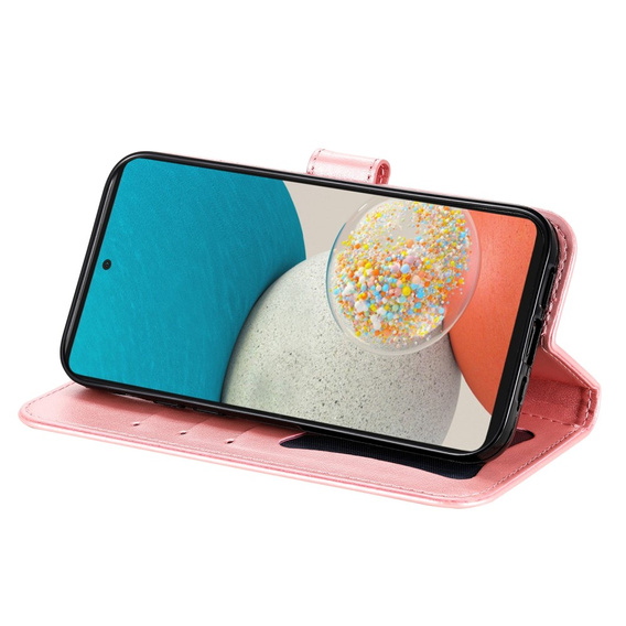Etui z klapką do Samsung Galaxy A53 5G, Mandala Flower, różowe Rose Gold