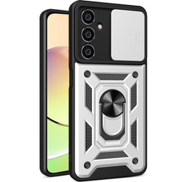 Etui pancerne do Samsung Galaxy A05s, CamShield Slide, srebrne