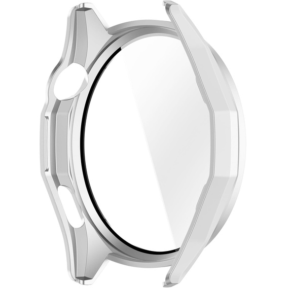 2w1 Etui + Szkło Hartowane do Huawei Watch GT 6 46mm, Srebrne