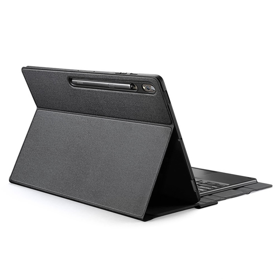 Etui z klawiaturą do Samsung Galaxy Tab S9 Ultra, Dux Ducis TouchPad Leather Pen Slot, czarne