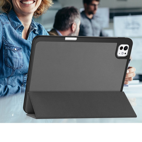 Etui do iPad Pro 11" 2024 (5 gen.), Smartcase z miejscem na rysik, szare