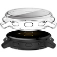 2w1 Etui z Osłoną Silikonową na ekran do Garmin Venu 2 Plus, Przezroczyste