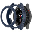 Etui z nakładką bezel ring do Samsung Galaxy Watch4 Classic 46mm, Granatowe
