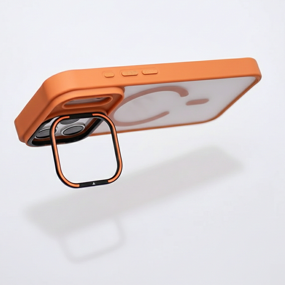 Etui do iPhone 17 Pro Max, do MagSafe, z odpinaną smyczą, pomarańczowe
