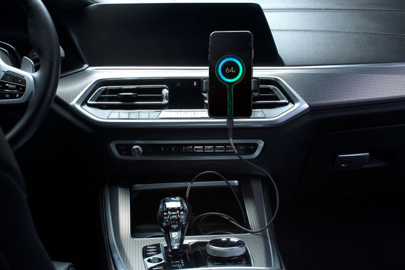 Karbonowy Kabel USB Lightning 12W do Apple CarPlay, 100cm