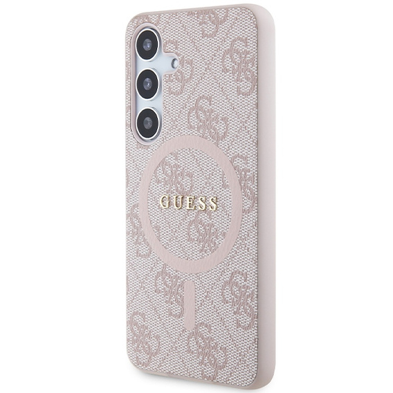 Etui GUESS do Samsung Galaxy S24, 4G Ring Classic Logo, różowe