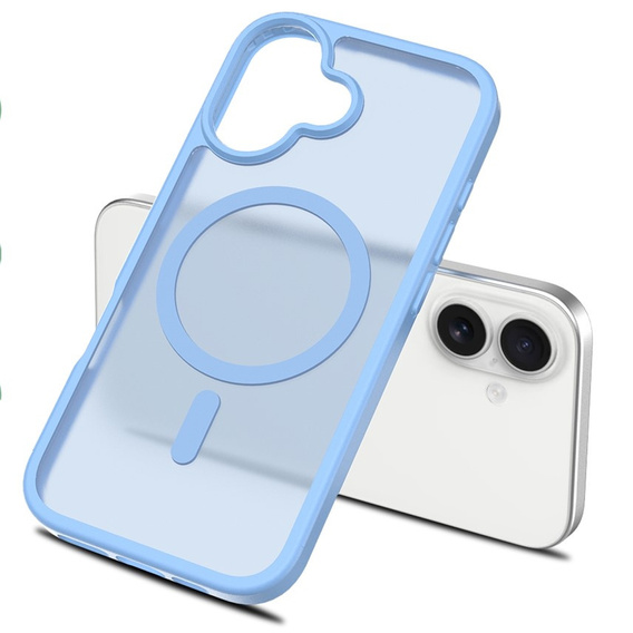 Etui do iPhone 17, Matt Case, do MagSafe, matowe niebieskie