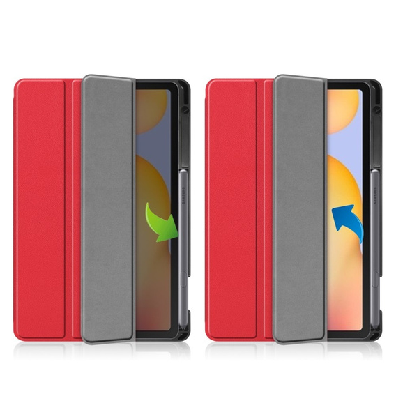 Etui do Samsung Galaxy Tab S6 Lite 10.4" 2020/2022/2024, z miejscem na rysik, czerwone